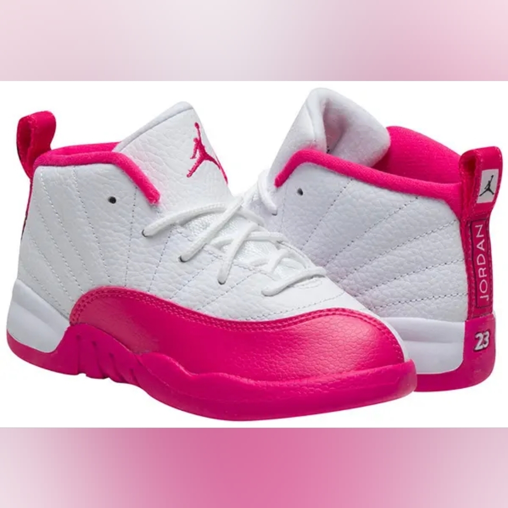 Air Jordan 12 Retro TD Vivid Pink SZ 6C